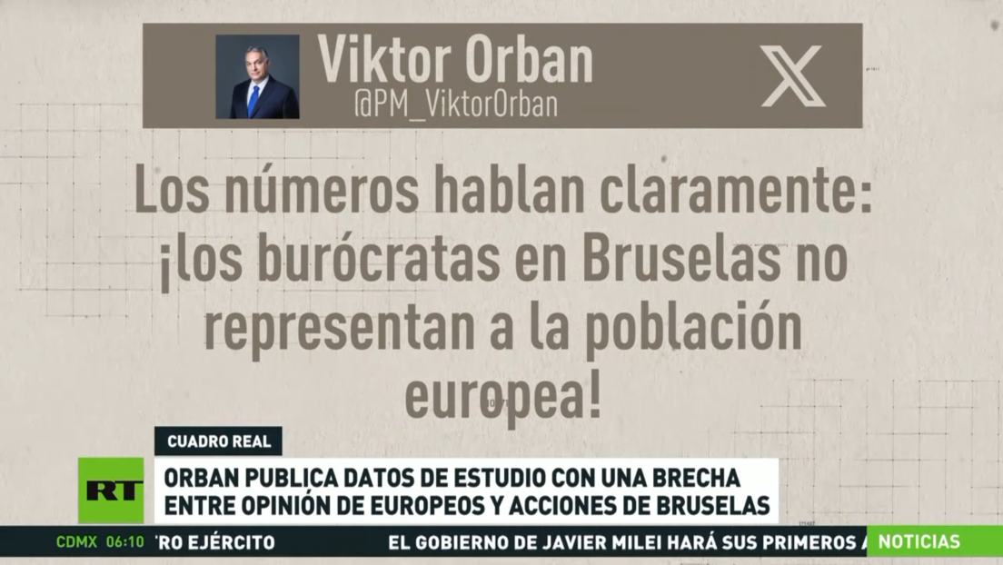 Orbán publica datos de un estudio sobre la opinión de los europeos y las acciones de Bruselas