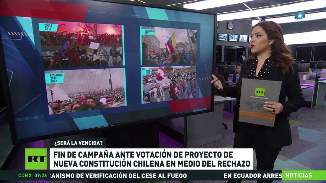 Termina la campaña para la votación del proyecto de nueva Constitución chilena en un contexto de rechazo