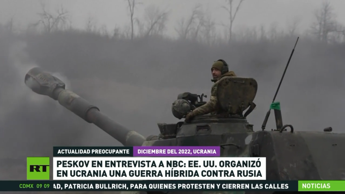 Peskov en entrevista a NBC: EE.UU. organizó en Ucrania una guerra híbrida contra Rusia
