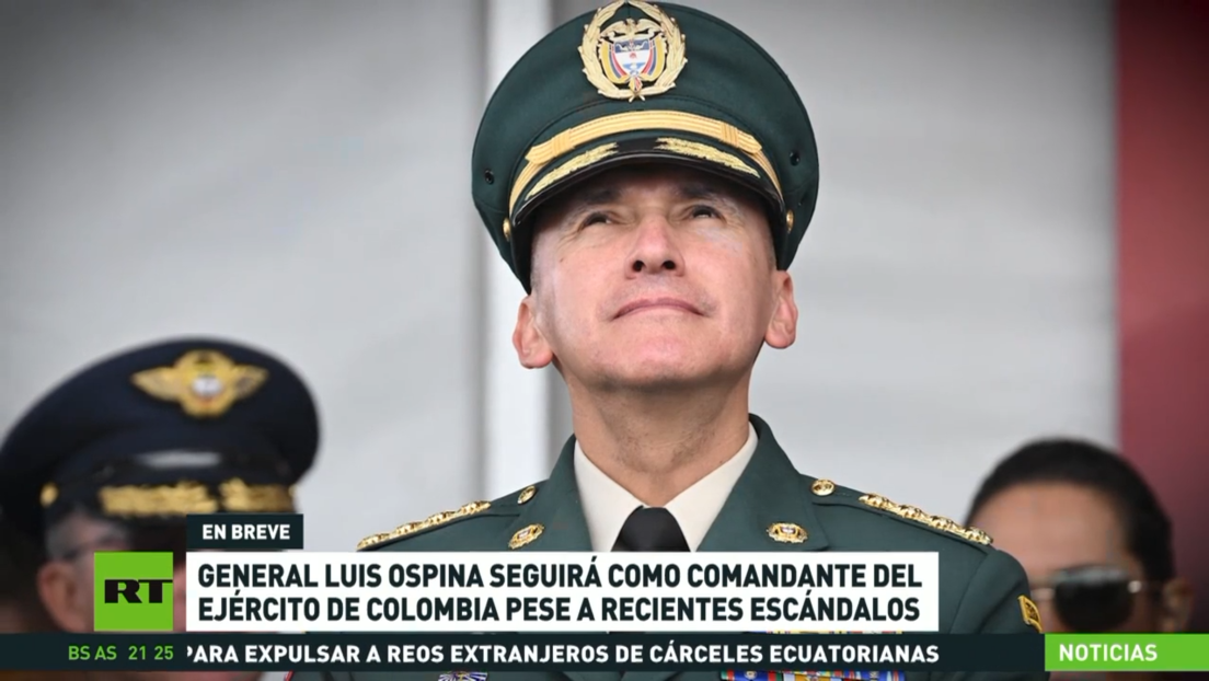 El general Luis Ospina seguirá como comandante del Ejército de Colombia pese a recientes escándalos