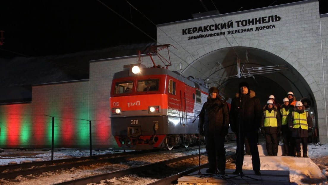 Putin inaugura uno de los túneles más largos del ferrocarril Transiberiano