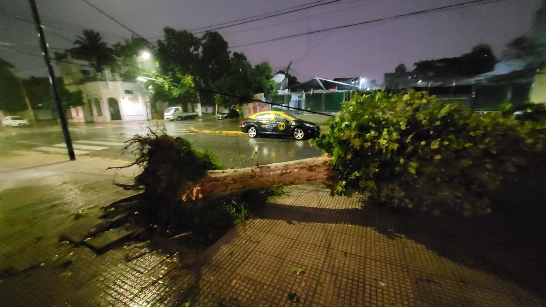 VIDEOS: Violento temporal de viento y lluvia avanza en Argentina dejando destrozos y heridos