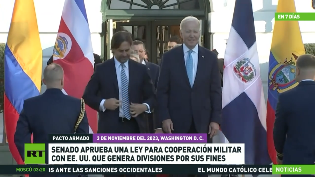 Senado de Uruguay aprueba ley de cooperación militar con EE.UU. que genera divisiones en el país