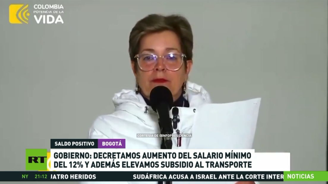 El Gobierno colombiano decreta aumentos del salario mínimo y de los subsidios al transporte