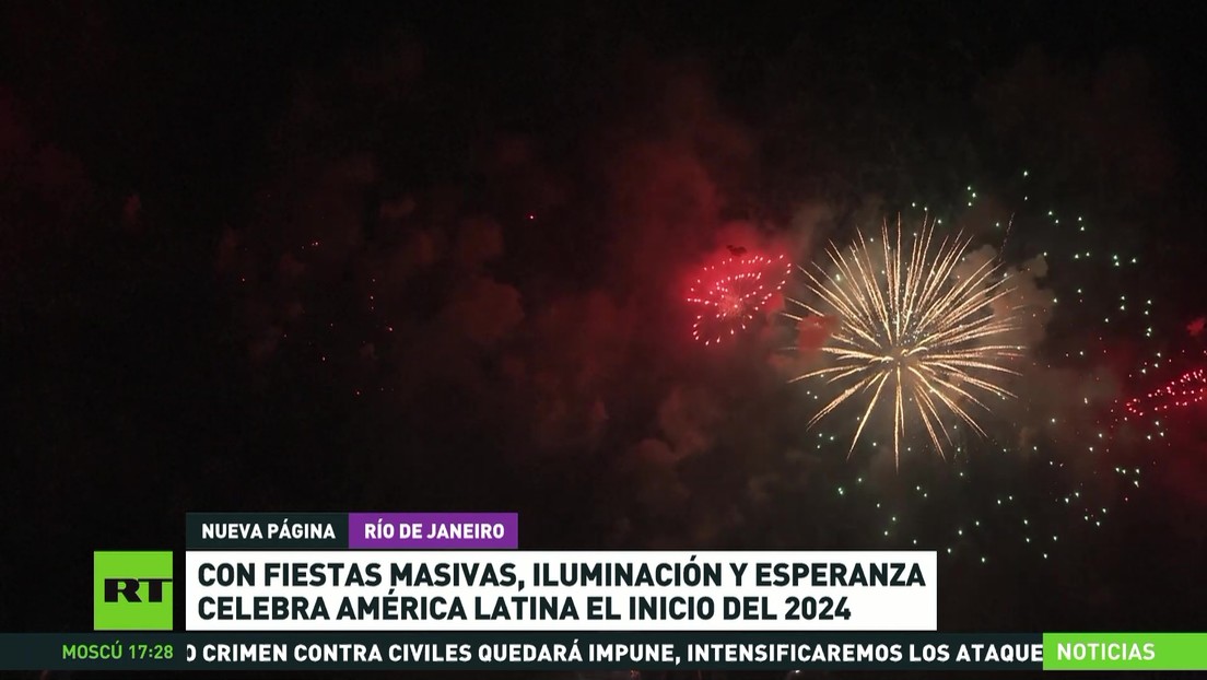 América Latina celebra el inicio de 2024 con fiestas masivas, iluminación y esperanza