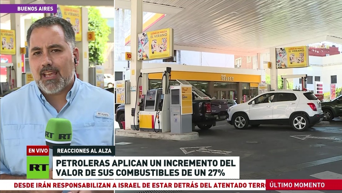 Petroleras argentinas aumentan en un 27 % el precio de los combustibles