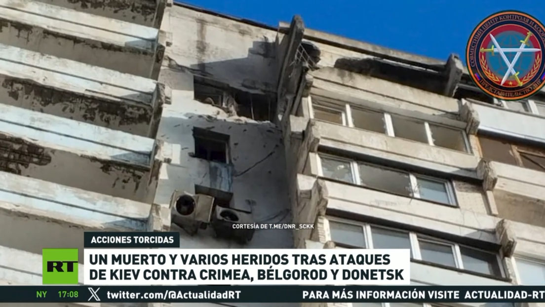 Ataques de Kiev contra Crimea, Bélgorod y Donetsk dejan un muerto y varios heridos