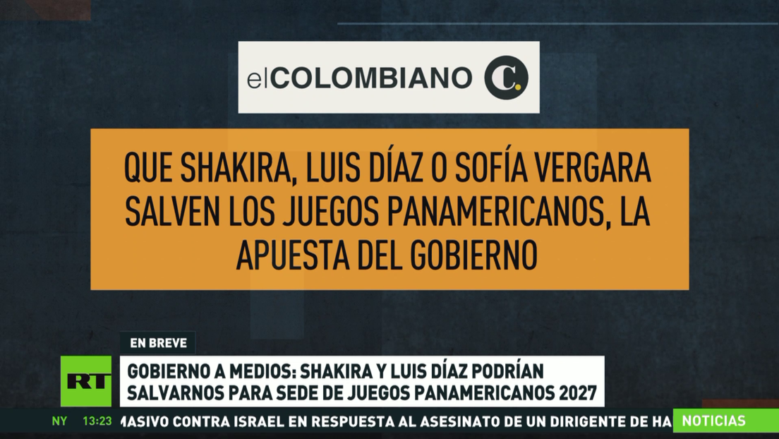 Gobierno de Colombia: Shakira y Luis Díaz podrían ayudarnos a recuperar la sede de Juegos Panamericanos 2027