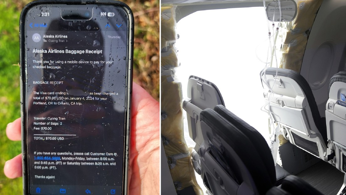 Encuentran intacto un iPhone que cayó de un avión del que se desprendió parte del fuselaje