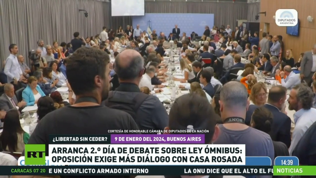 Arranca el segundo día de debate de la 'Ley ómnibus' en Argentina: la oposición exige más diálogo con la Casa Rosada