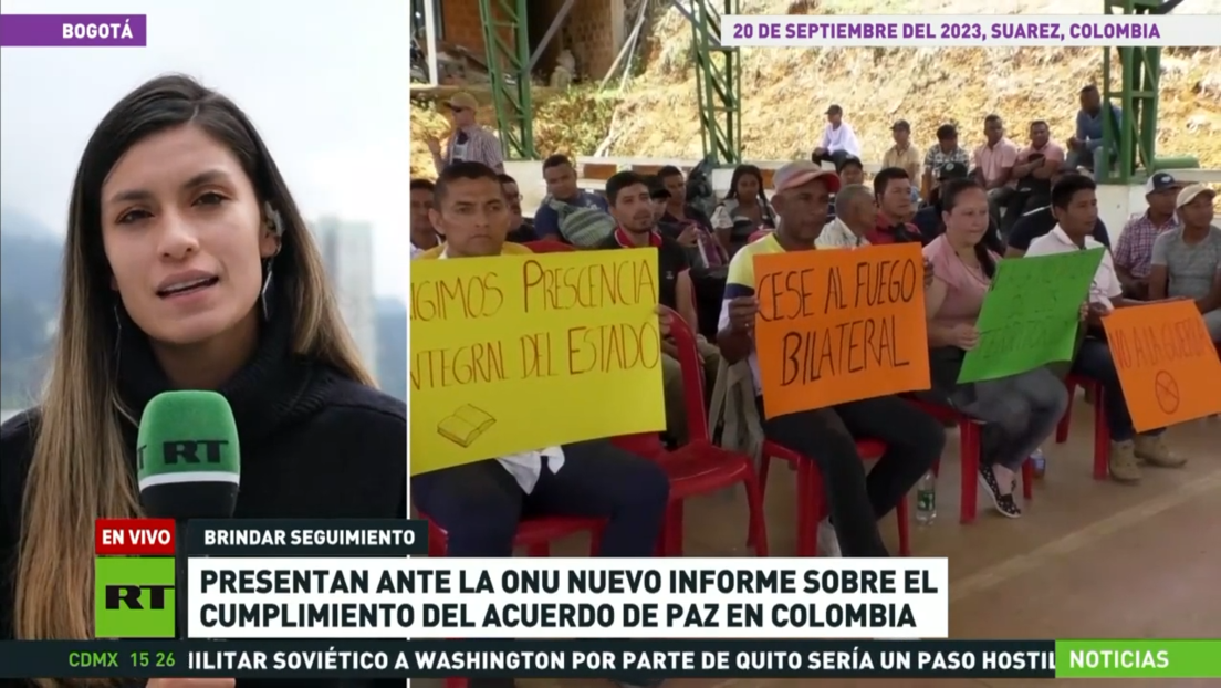 Presentan ante la ONU nuevo informe sobre el cumplimiento del acuerdo de paz en Colombia