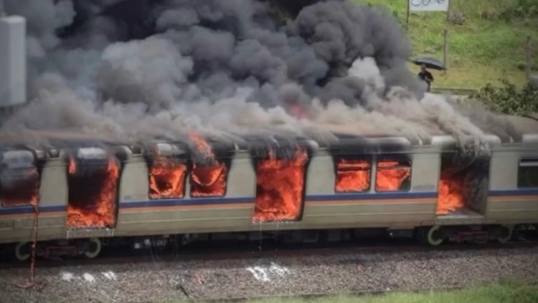 Un vagón del Metro se incendia en el Distrito Federal de Brasil (VIDEOS)