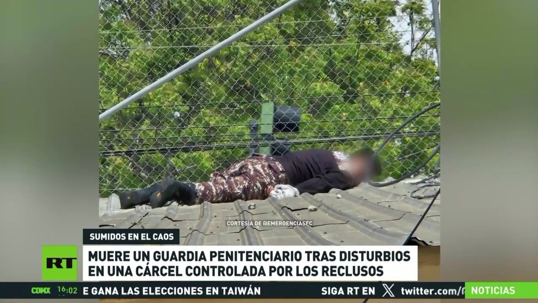 Muere un guardia penitenciario en Ecuador tras disturbios en una cárcel controlada por reclusos
