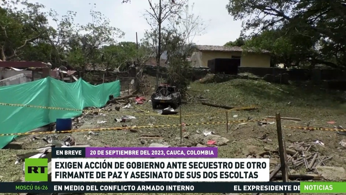 Exigen acción del Gobierno colombiano tras el secuestro de otro firmante de paz y el asesinato de sus dos escoltas
