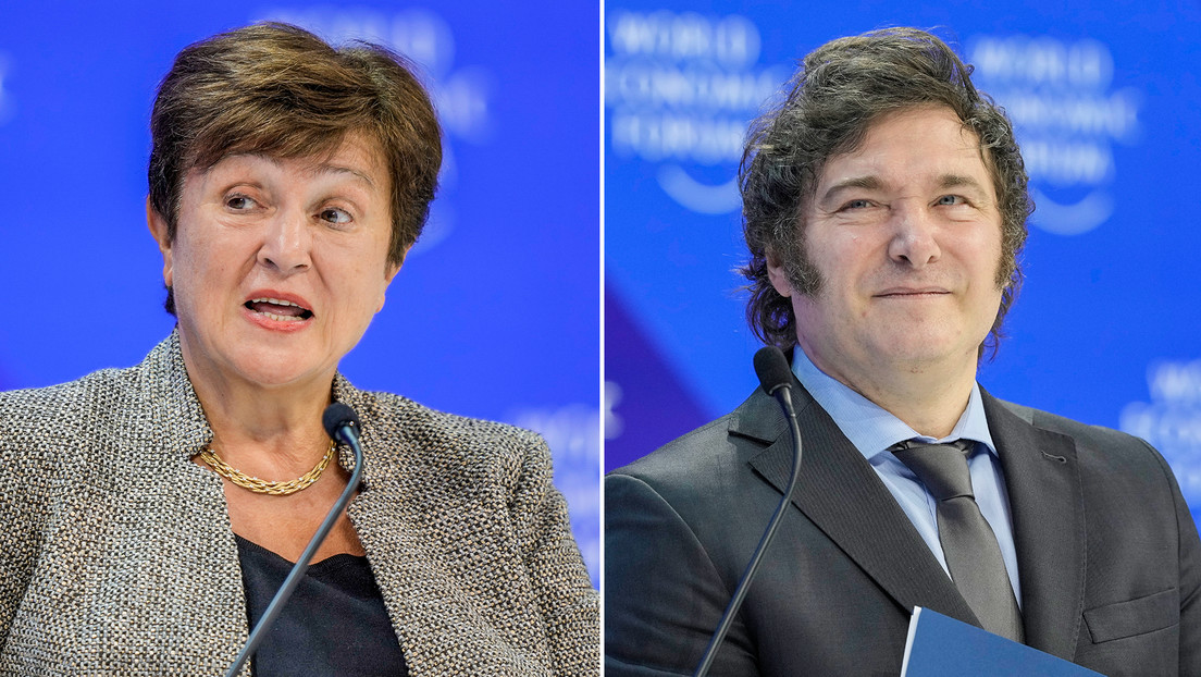 Milei se reúne en Davos con Kristalina Georgieva tras el acuerdo que "reflotó" el programa con el FMI