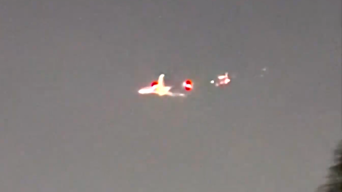 VIDEO: Un Boeing 747 de carga aterriza de emergencia en EE.UU. tras un fallo del motor