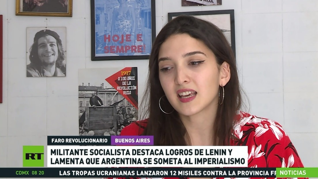 Militante socialista destaca logros de Lenin y lamenta que Argentina se someta al imperialismo