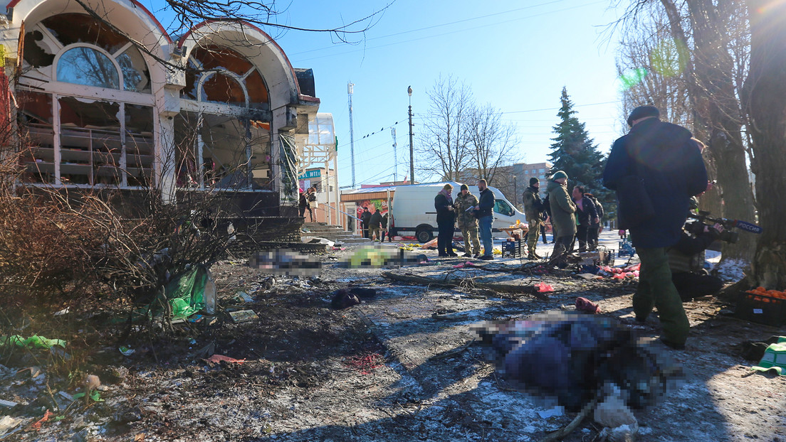 Al menos 27 muertos y 25 heridos tras un ataque ucraniano contra un mercado en Donetsk