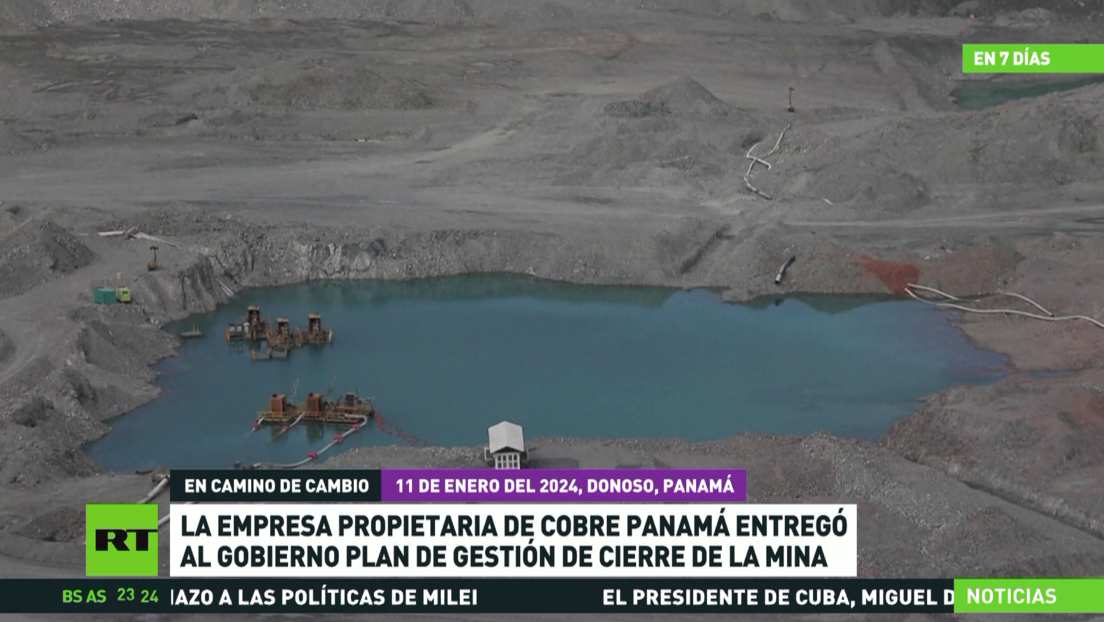 La empresa propietaria de Cobre Panamá entregó al Gobierno un plan de gestión de cierre de la mina
