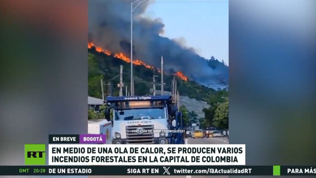 Se producen incendios forestales en Colombia en medio de una inusual ola de calor