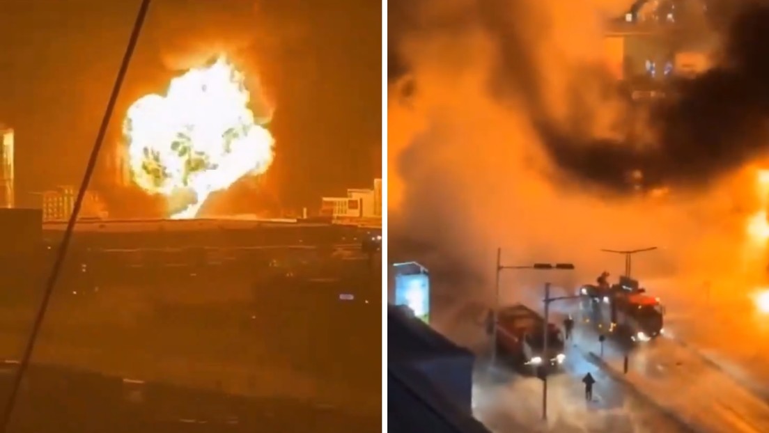 VIDEO: Masiva explosión de un camión con gasolina desata un gran incendio en Mongolia