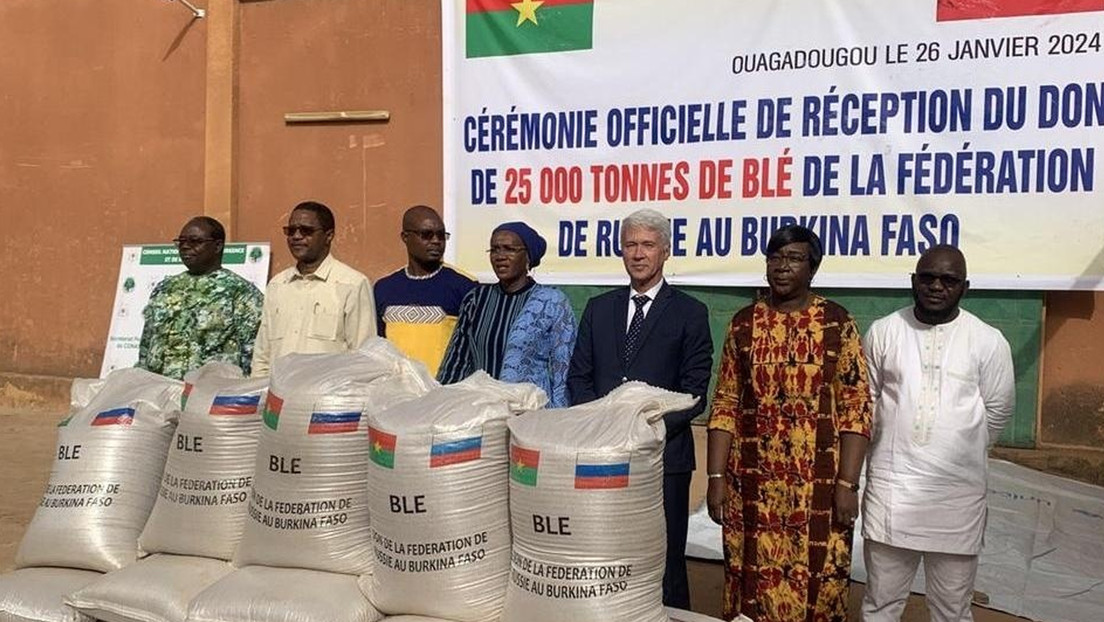 Burkina Faso recibe 25.000 toneladas de grano gratuito ruso