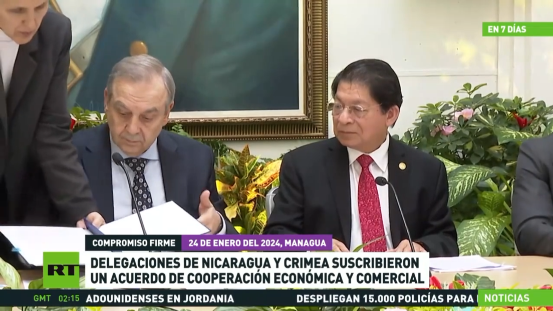 Delegaciones de Nicaragua y Crimea suscribieron  un acuerdo de cooperación económica y comercial