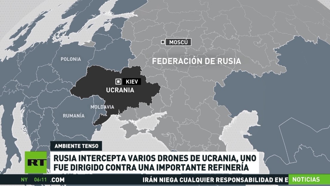 Rusia intercepta varios drones ucranianos en tres provincias