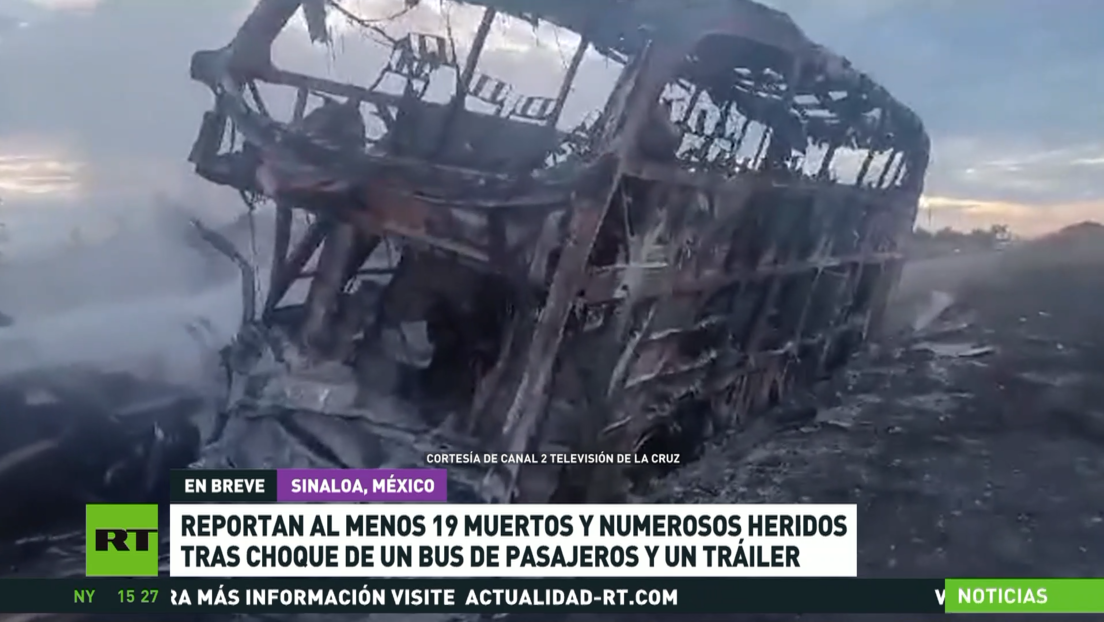 Al menos 19 muertos y numerosos heridos tras choque de un bus de pasajeros y un tráiler en México