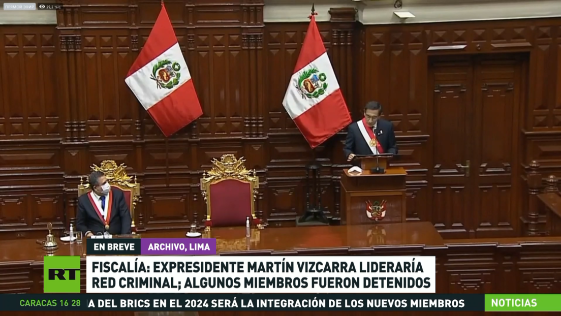 Fiscalía de Perú: Expresidente Martín Vizcarra habría liderado red criminal; algunos sospechosos fueron detenidos