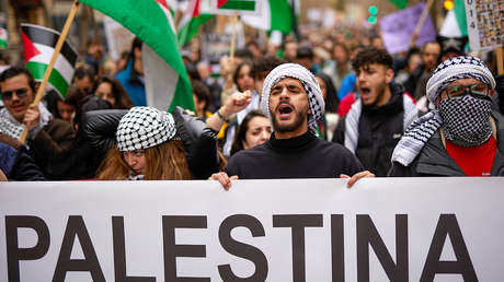 VIDEOS: Miles de españoles protestan contra los ataques israelíes en la Franja de Gaza