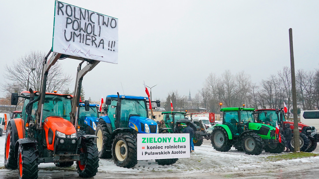 Convocan una huelga de agricultores en Polonia que pretende cerrar la frontera con Ucrania