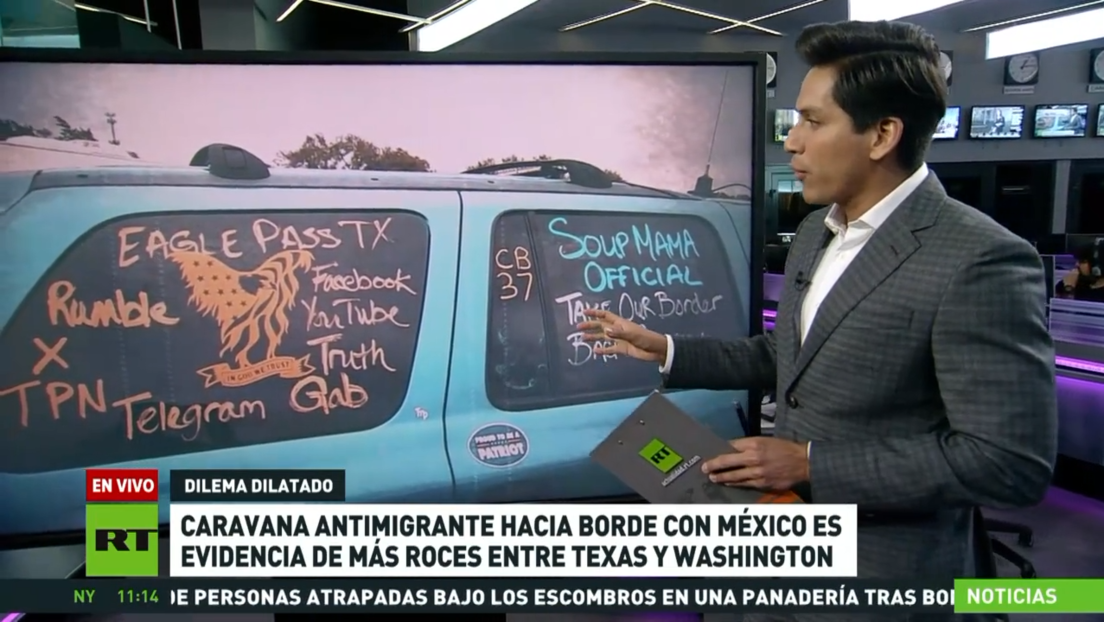 Caravana antiinmigrante hacia la frontera con México evidencia la escalada de tensión entre Texas y Washington