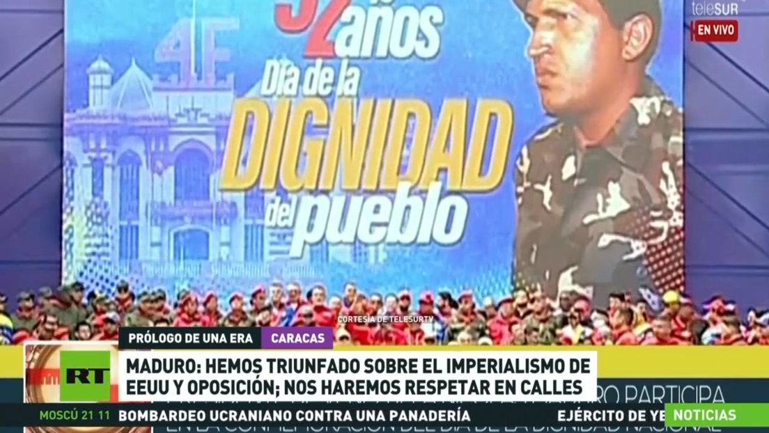 Maduro: "Hemos triunfado sobre el imperialismo de EE.UU. y la oposición; nos haremos respetar en las calles"