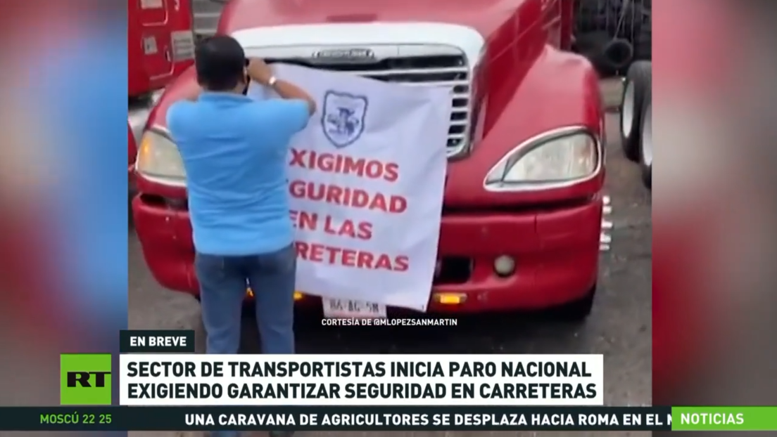 Sector de transportistas inicia paro nacional exigiendo garantizar seguridad en carreteras de México