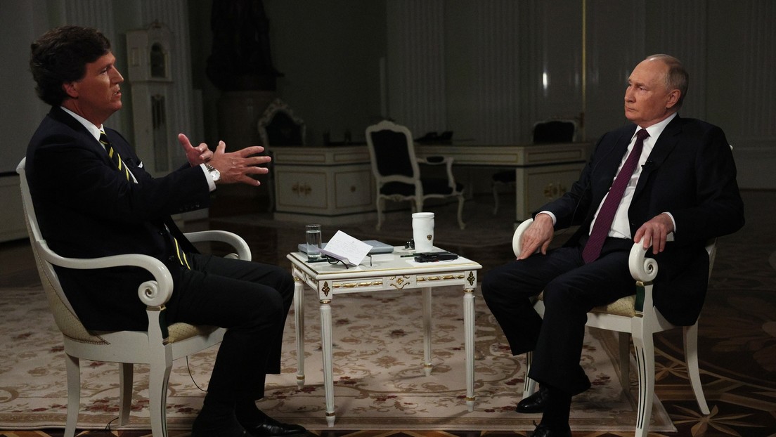 Moscú: En Washington "se pusieron histéricos" ante la entrevista de Putin con Carlson