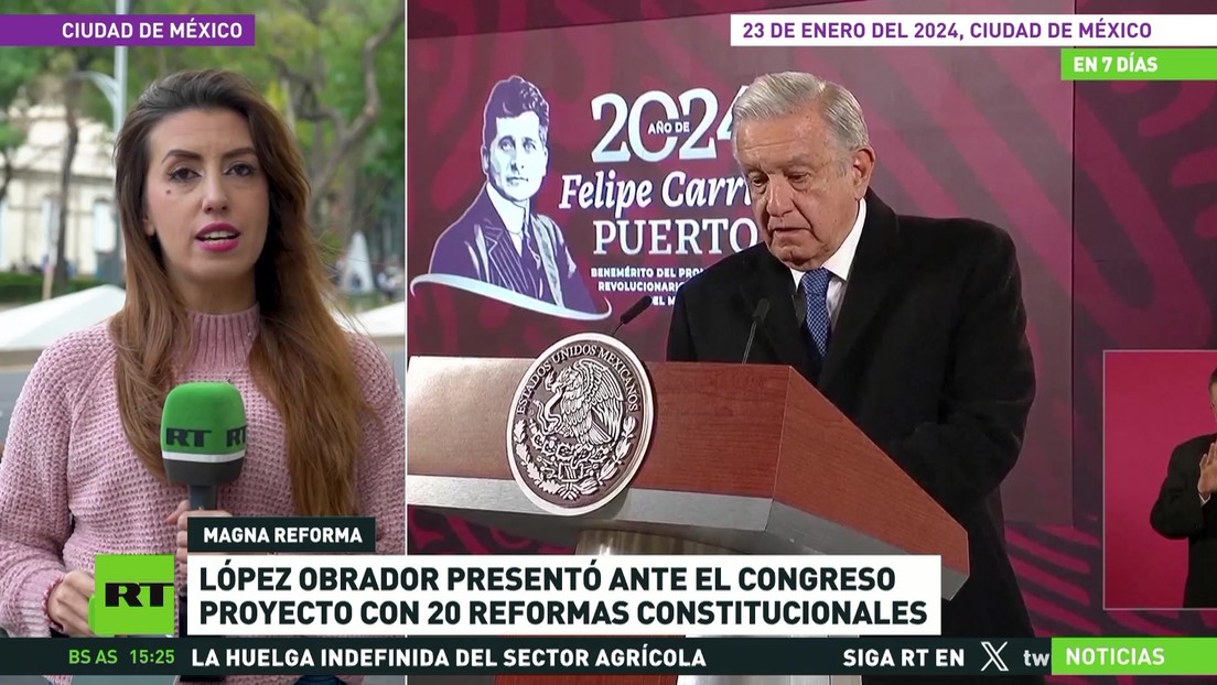 López Obrador llevará ante el Congreso de México un paquete de reformas pocos meses antes de las presidenciales
