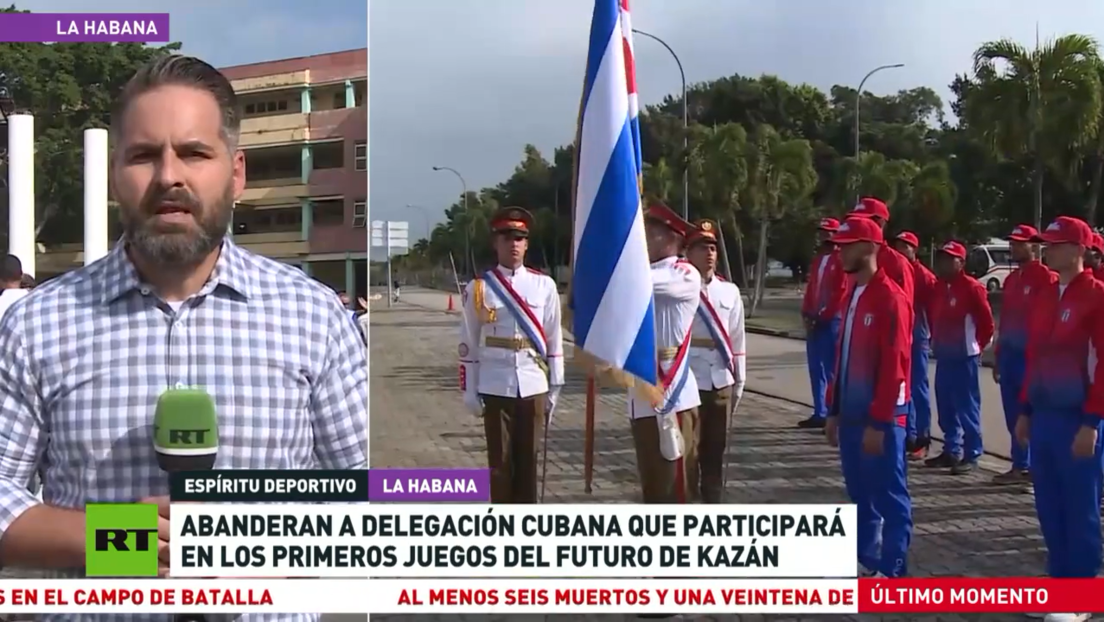 Abanderan a delegación cubana que participará en los primeros Juegos del Futuro a celebrarse en Kazán