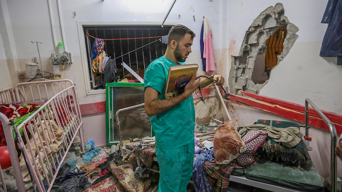 Israel realiza arrestos masivos en el hospital asaltado en el sur de Gaza