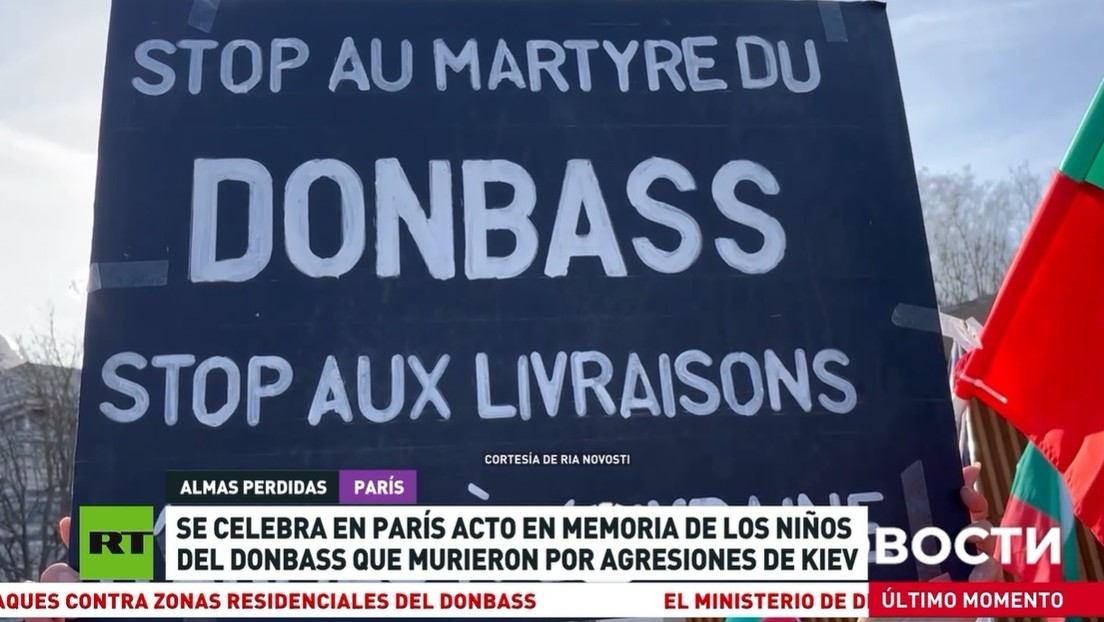 Se celebra en París un acto en memoria de los niños de Donbass que murieron por ataques de Kiev