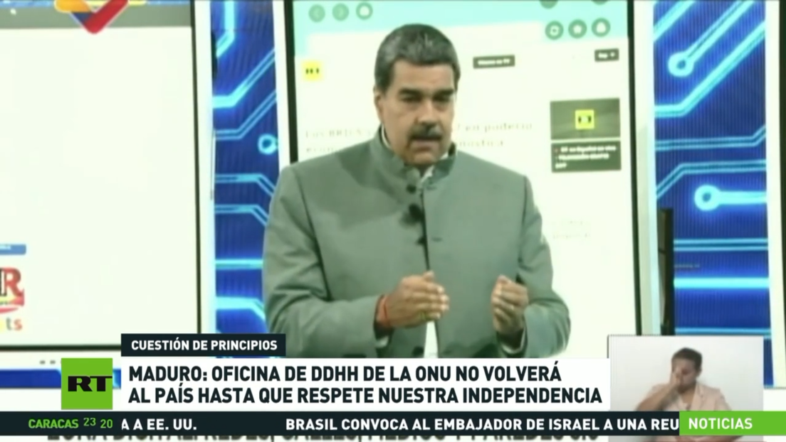 Maduro acusa a la oficina de derechos humanos de la ONU de conspirar tras suspender su trabajo