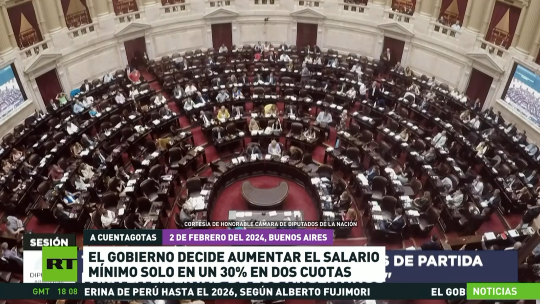 El Gobierno de Argentina decide aumentar el salario mínimo solo en un 30% en 2 cuotas