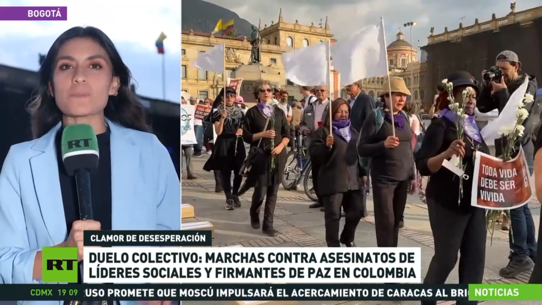 En Colombia se realizan marchas contra los asesinatos de líderes sociales y firmantes de paz