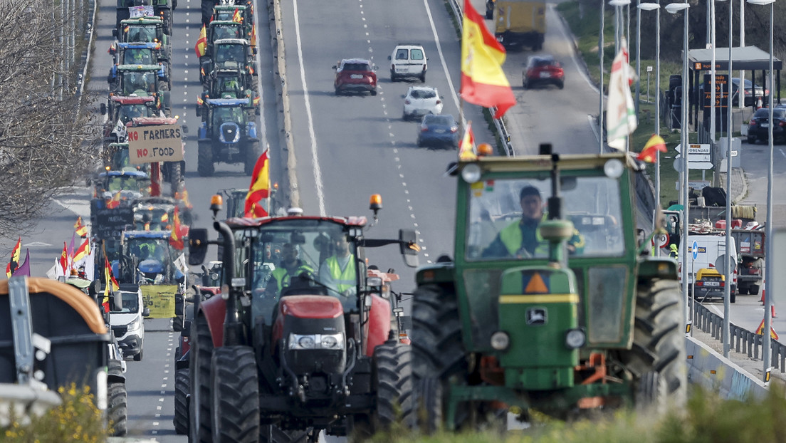 Una gran tractorada paraliza Madrid