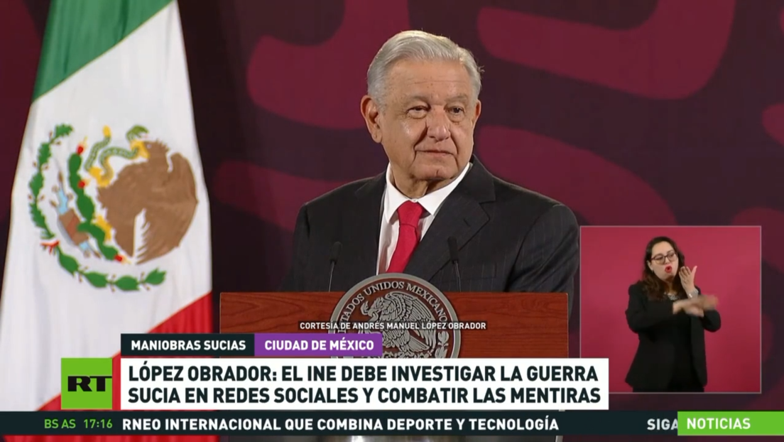 López Obrador: INE debe investigar la guerra sucia en redes sociales y combatir las mentiras