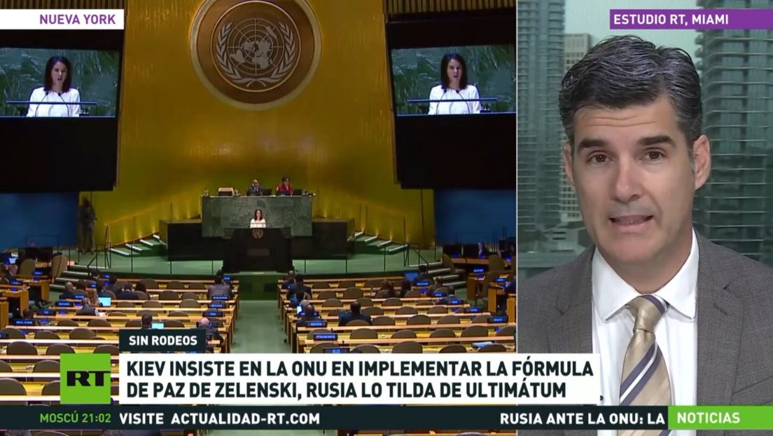 Kiev insiste en la ONU en implementar la fórmula de paz de Zelenski y Rusia lo tilda de "ultimátum"