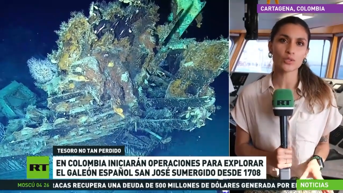 En Colombia iniciarán operaciones para explorar el galeón español San José, hundido desde 1708