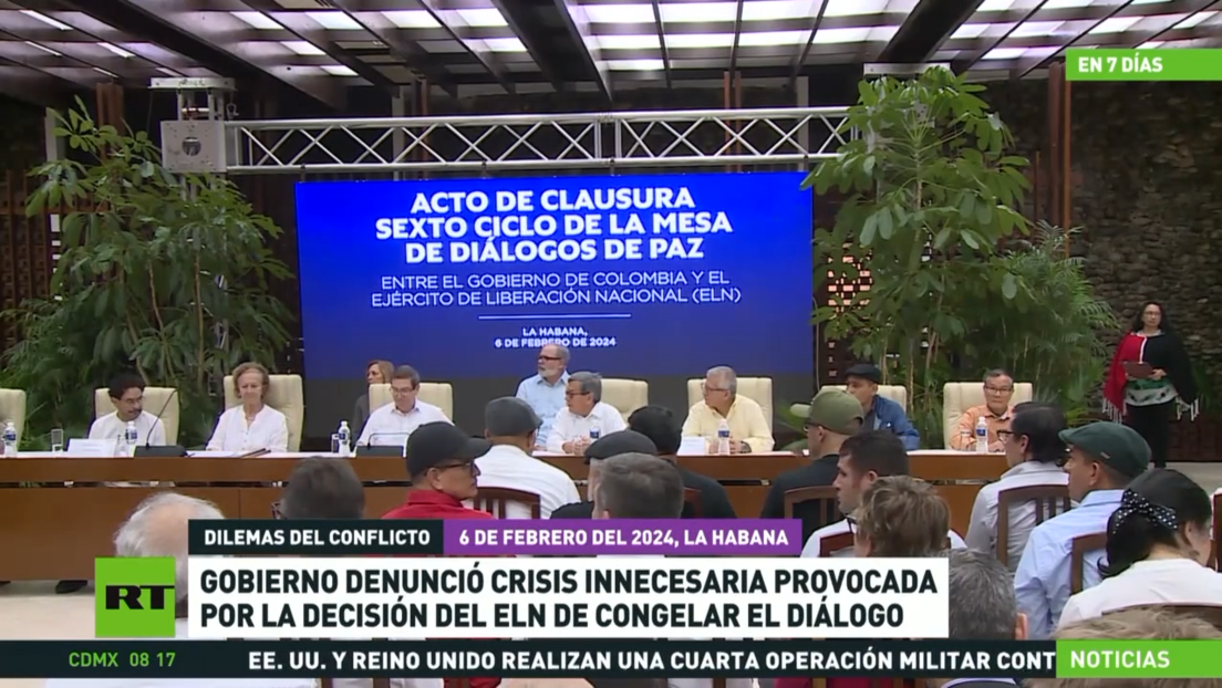 El Gobierno colombiano denuncia crisis innecesaria provocada por la decisión del ELN de congelar el diálogo