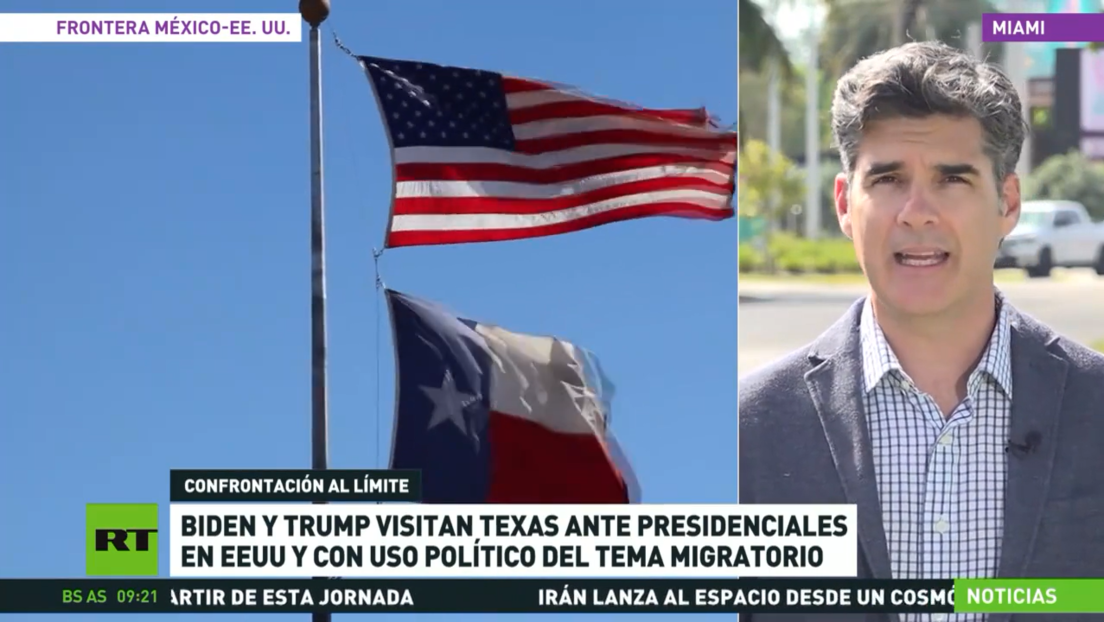 Biden y Trump visitan Texas en EE.UU. como uso político del tema migratorio en contexto de las elecciones