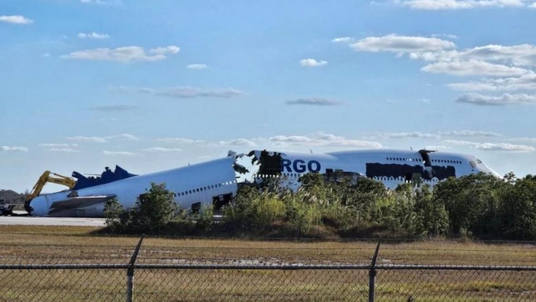 EE.UU. despedaza el avión de carga que arrebató a la estatal venezolana Emtrasur
